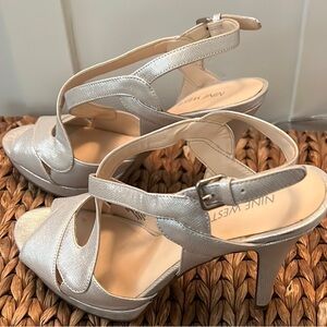 Nine West Silver Women's Heels
